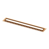 Product cut out image of the Abacus Elements Linear 600mm Brushed Bronze Waste Finishing Trim